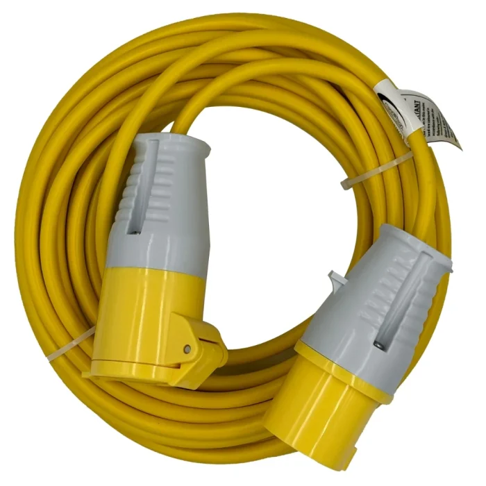 110V Extension Lead 25m 2.5mm with 32A Plug and 32A Coupler