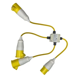 4 Way 110V Spider 16amp Plug and 3x16amp Coupler – (10616)