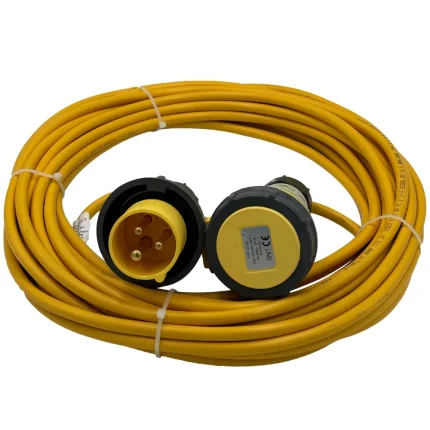 110V Extension Lead 14m 1.5mm Cable IP67 16amp Plug and Coupler - (10850)