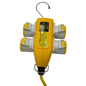 4 Way Splitter Box 110V 4x16amp Outlets 16amp Plug – (10886)