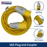 14m 110V Extension Lead with 1.5mm Durable Power Cable - Image 4