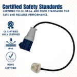 240V 0.5m Fly Lead 13A Adapter Plug and Coupler - (10872)