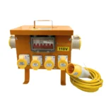 6 Way Splitter Box 110V 2x32amp Outlets 32amp Plug - (10885)