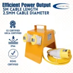 4 Way Splitter Box 110V 4x16amp Outlets 16amp Plug - (10896)
