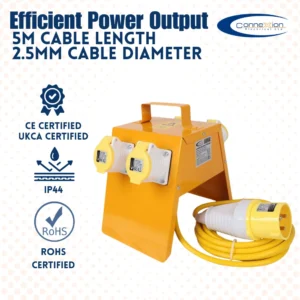 4 Way Splitter Box 110V 4x16amp Outlets 16amp Plug – (10896)