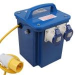 110V To 240V Step-Up Transformer with Twin 16A Outlets