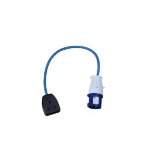 240V Fly Lead 0.5m 1.5mm 16amp Adapter Plug and Socket – (10873)