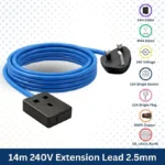 240V Extension Lead 14m 2.50mm Cable 13amp - (10824) - Image 4