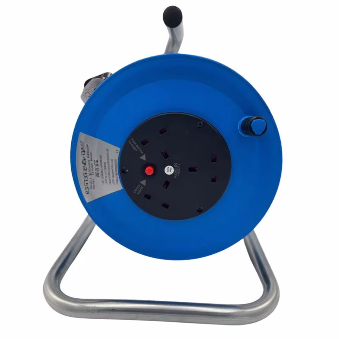 240V Cable Reel 25m 1.5mm 3x13amp Sockets and plug - (4320)