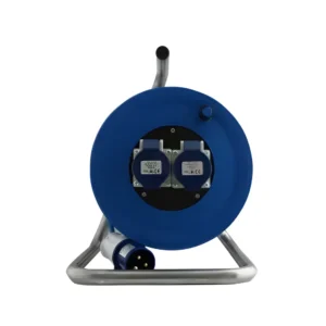 240V Cable Reel 50m 1.5mm 2x16amp Sockets and Plug – (8058)
