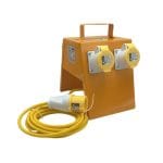 4 Way Splitter Box 110V 4x16amp Outlets 16amp Plug - (10895)