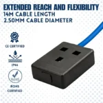 240V Extension Lead 14m 2.50mm Cable 13amp - (10824)