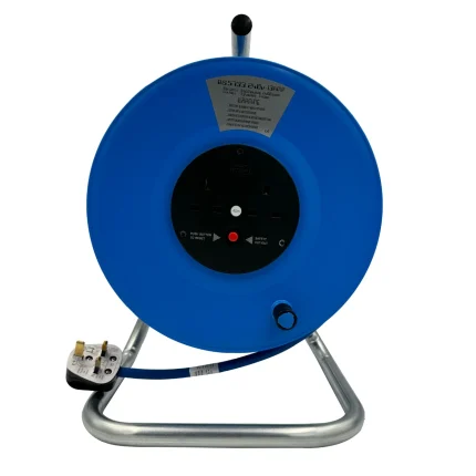 240V Cable Reel 25m 1.5mm 2x13amp Sockets and Plug - (4020)