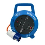 4 Way 10m Extension Lead Reel 4x13amp Sockets - (5075)