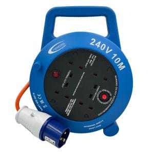 4 Way 10m Extension Lead Reel 4x13amp Sockets – (5075)