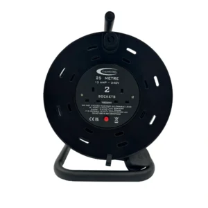 240V Cable Reel 25m 1.25mm 2x13amp Sockets and Plug – (4005)