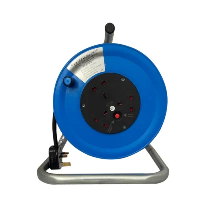 240V Cable Reel 15m 1.25mm 3x13amp Sockets and Plug - (4015)