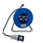 240V Cable Reel 25m 2.5mm 2x16amp Sockets and Plug - (4047) - Image 2