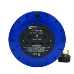 2 Way Cassette Extension Reel 10m 2x13amp Sockets - (5072)