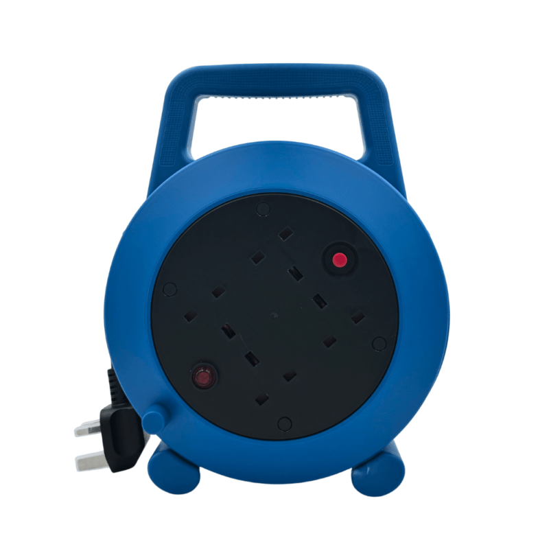 4 Way 10m Extension Lead Reel 4x13amp Sockets and Plug - (5074)