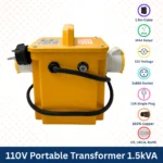 1.5kVA Portable 110V Transformer Lightweight - Image 4