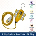 4 Way Splitter Box 110V 4x16amp Outlets 16amp Plug - (10886) - Image 5