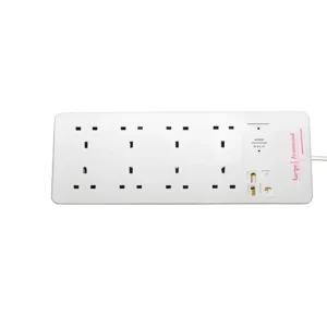 8 Gang 2m Extension Lead 1.25mm 13amp Plug and Sockets – (AS802)