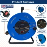 240V Cable Reel for Home & Industrial Use - Image 2