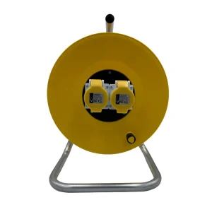 110V Cable Reel 50m 2 Gang 1.5mm 2 x 16amp Sockets – (8061)