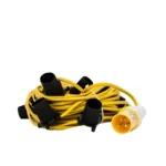 110V Festoon Lights 100m 2.5mm 16amp ES Fittings - (10933)
