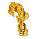 Yellow Cable Hooks Suitable For 1.5mm, 2.5mm Leads - (10955)