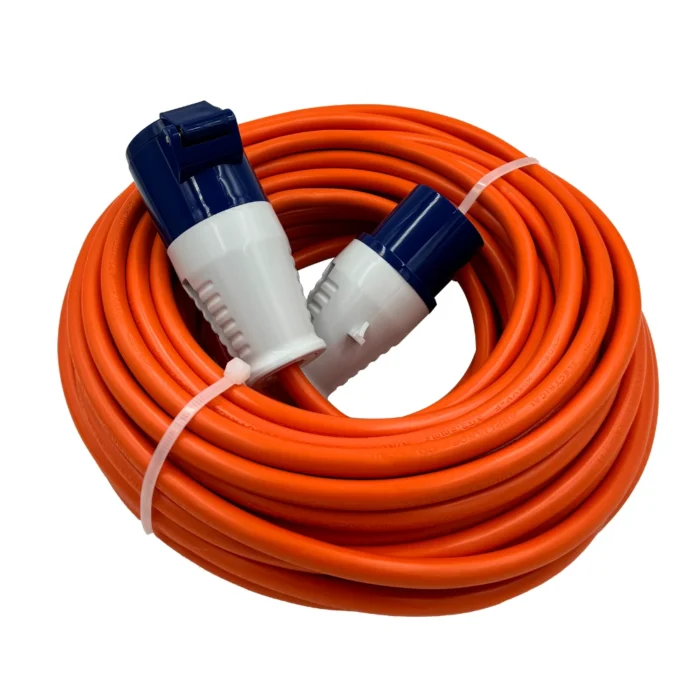 10m 2.5mm 16amp Plug 240v Caravan Orange Extension Lead