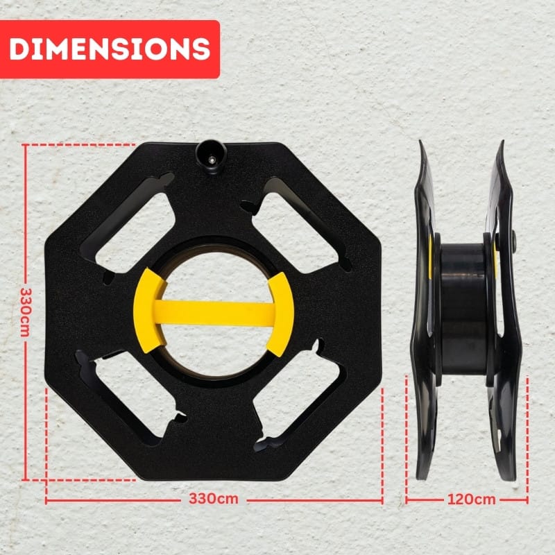 25 Meter Cable Reel Holder - Cord Tidy For Caravan, Boat, Motorhome & Camping Hook-Up Leads