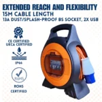 3-Way Power Unit with USB & LED - Image 5