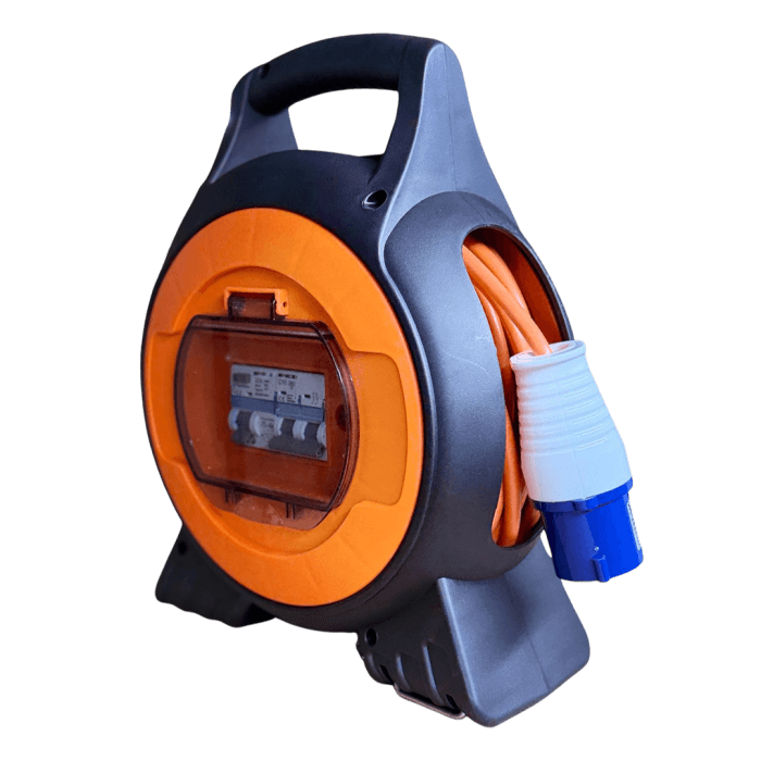 3 Way Mobile Mains Power Unit 15m with 2x USB & LED Light - (5076) - Image 5