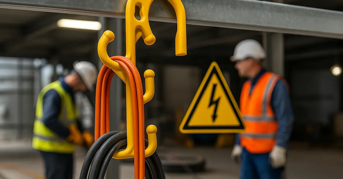 Yellow Cable Hooks