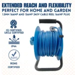 240V Cable Reel Plug 25m 1.5mm 16A/13A – (4008) - Image 5