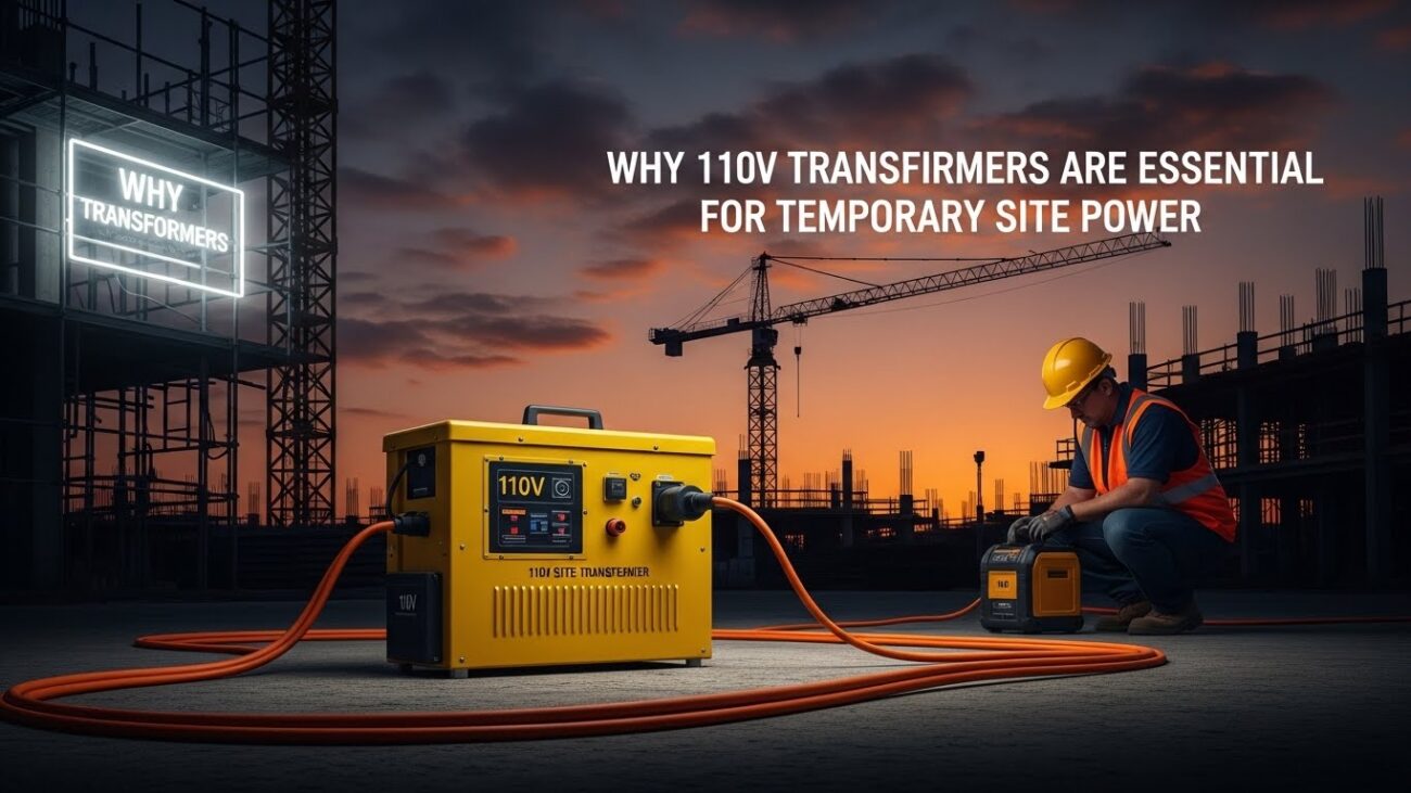 Why 110V Transformers Are Essential for Temporary Site Power